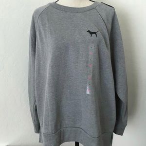 VS PINK Legging Crew Pullover Sweater